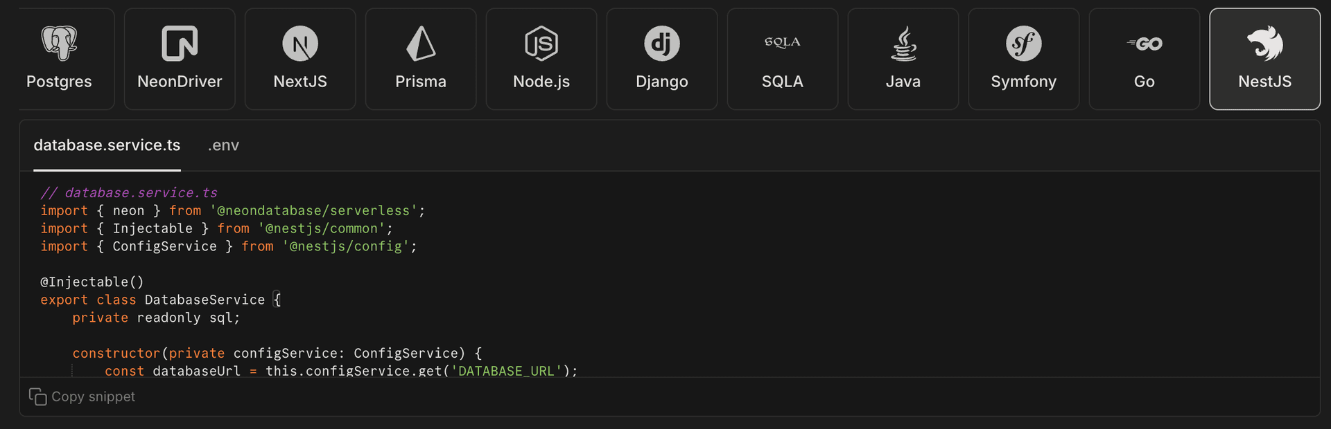 NestJS example